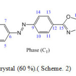 Orange liquid crystal (60 %).( Scheme. 2)