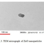Fig.3. TEM micrograph of ZnO nanoparticles