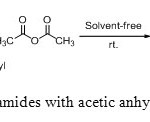 Scheme 04  N-acylation of sulfonamides with acetic anhydride under solvents free conditions.