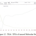 Figure 12 : TGA / DTA of unused Molecular Sieve