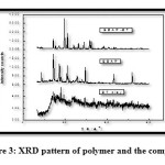 Figure 3: XRD pattern of polymer and the composite