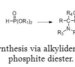 Figure 6: Synthesis via alkylidenediamine and phosphite diester.