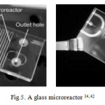 Fig.5. A glass microreactor 34, 42