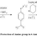 Figure 1: Protection of Amine group in 4-Amino Acetophenone