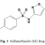 Fig. 1: Sulfamethazole (SZ) drug