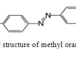 Fig.1: Molecular structure of methyl orange dye of textile