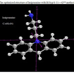 Fig1: The optimized structure of Imipramine with B3lyp/6-31++G** method