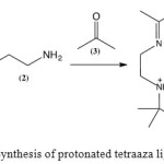 Scheme 1 Synthesis of protonated tetraaza ligand