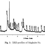 Fig. 1:  XRD profiles of Maghnite-Na.