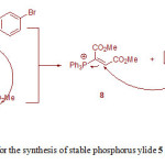 Fig. 2. The proposed mechanism for the synthesis of stable phosphorus ylide 5