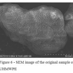 Figure 6: SEM image of the original sample of UHMWPE