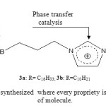 Figure 1:  Ionic liquids synthesized  where every propriety is assigned to each branch of molecule.