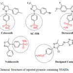 Figure 1:Chemical Structures of reported pyrazole containing NSAIDs. 