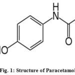 Fig. 1: Structure of Paracetamol