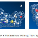 Figure 8. Frontier molecular orbitals : (a) VitB1, (b) VitC