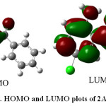 Fig. 5. HOMO and LUMO plots of 2A-5CB