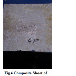 Fig 4 Composite Sheet of PP/LLDPE/Talc/MgCO3 60/20/0/20 wt%                                