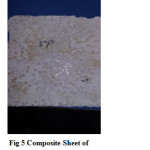                    			     Fig 5: Composite Sheet of PP/LLDPE/Talc/MgCO3 40/20/20/20wt%