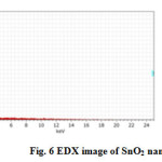 Fig. 6 EDX image of SnO2 nanoparticles