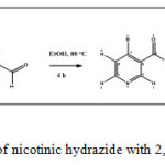 Scheme 1: Reaction of nicotinic hydrazide with 2,5-dimethoxylbenzaldehyde