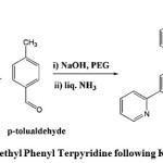 Fig.1. Synthesis of Methyl Phenyl Terpyridine following Krohnke Methodology. 