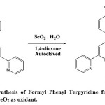 Fig.2. Autoclave synthesis of Formyl Phenyl Terpyridine from Methyl Phenyl             Terpyridine using SeO2 as oxidant.