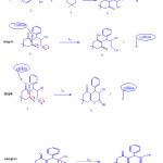  Fig. 9. A proposed mechanism of the reaction between 1, 2 and 3 in the presence of caffeine for synthesis of 2-amino-5,6,7,8-tetrahydro-7,7-dimthyl-4-(phenyl)-5-oxo-4H-chromene-3-carbonitrile 4 in a mixture of (water/ethanol, 2:1).