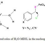 Scheme 3: Postulated roles of H2O-MDIL in the nucleophilic substitution