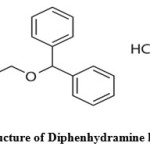 Figure 1: Structure of Diphenhydramine hydrochloride   