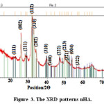 Figure 3. The XRD patterns nHA.