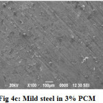 Figure 4c: Mild steel in 3% PCM