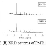 Figure 3: (ii) XRD patterns of PMTi 3 and 4
