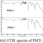 Figure 6: ii) FTIR spectra of PMTi 3 and 4