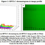 Figure 2: HPTLC chromatogram & image profile 