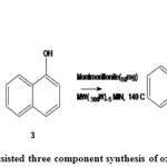 Figure 1: microwave assisted three component synthesis of oxazine derivatives