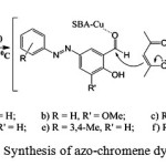 Scheme 2: Synthesis of azo-chromene dyes