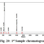 Figure 20: 1st Sample chromatogram