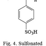 Figure 4: Sulfonated polystyrene