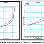 Figure 1: Adsorption Isotherms: Before and after the uptake of heavy metals