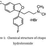 Figure 1: Chemical structure of citapolarm‎ hydrobromide.
