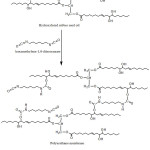 Figure 3: Suggested Hydroxylated reaction between linoleic acid and hexamethylene-1,6diisocyanate
