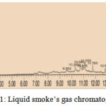Figure 1: Liquid smoke’s gas chromatography