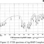 Figure 12: FTIR spectrum of Ag-BMP Complex.
