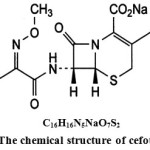Figure 1: The chemical structure of cefotaxime