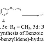 Scheme 2: Synthesis of Benzoic acid (4-allyloxy benzylidene)-hydrazides