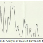 Figure 1: HPLC Analysis of Isolated Flavonoids from Iraqi DPP
