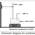 Figure 1.  Schematic diagram for synthesis of nZVI