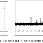 Figure 1: 1H NMR and 13C NMR spectrum of CBS