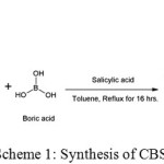 Scheme 1: Synthesis of CBS