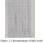 Figure  2: Chromatogram of fatty acids of the olive oil sample
